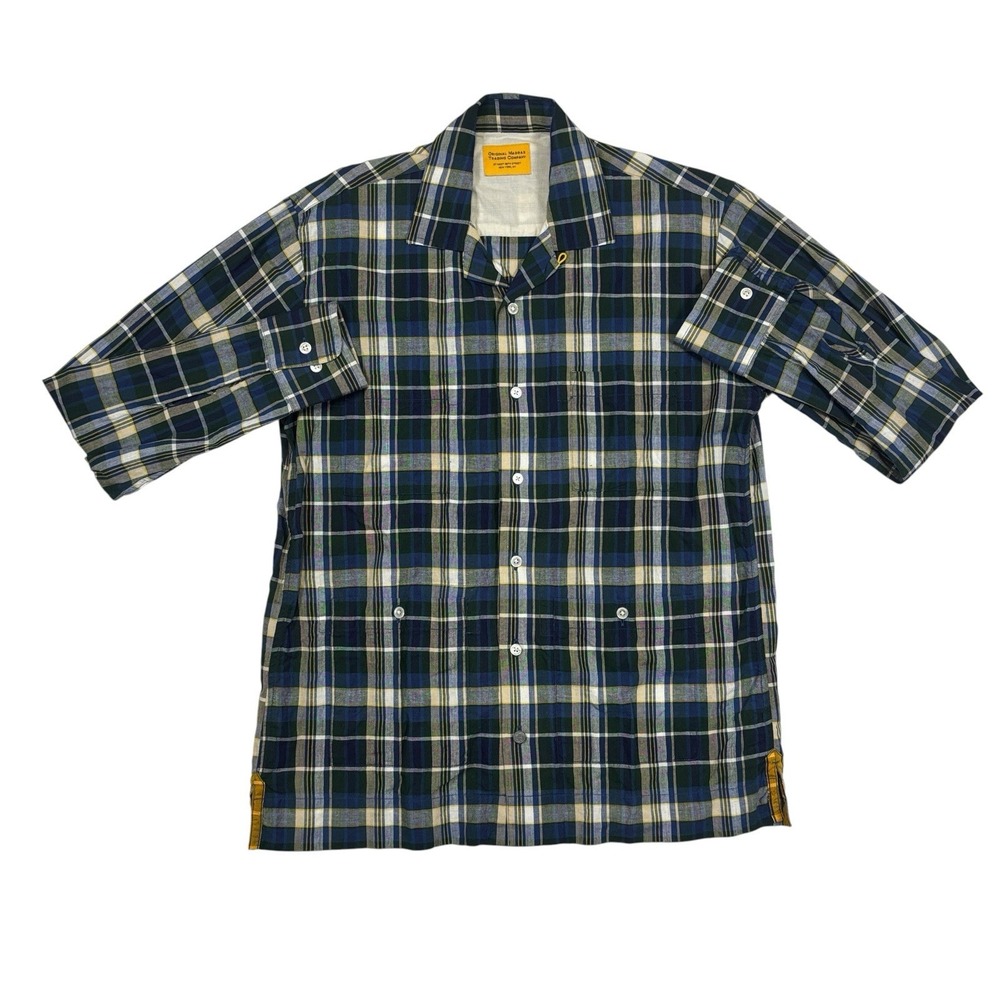 Plaid Button-Down Shirt - Blue/Green - Picture 6 of 6